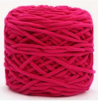  Super Chunky Chenille Yarn Hot Pink Fluffy Yarn Soft