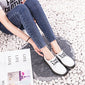 Women Classic Leather Flat Shoes - Timeless Style & Comfort